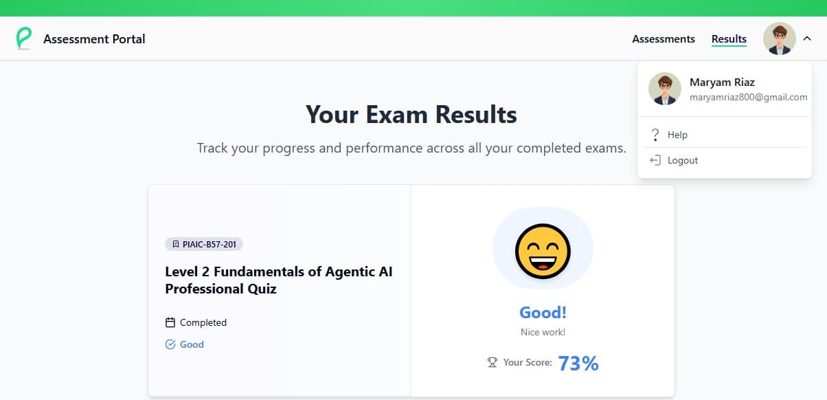 Level 1 Fundamentals of Agentic AI Professional Quiz